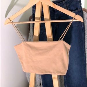 Tan Crop Top
